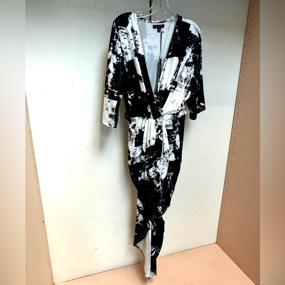 FAUX WRAP DRESS